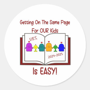 UES Staff Stickers (one page of 20 stickers)