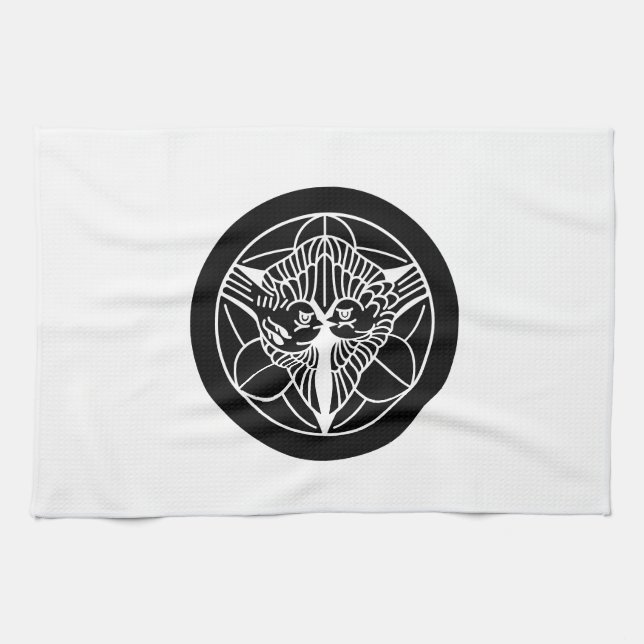 Uesugi bamboo grass tea towel (Horizontal)