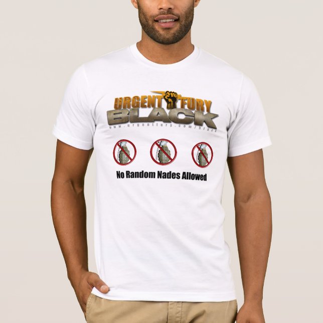 UF Black Random Nades T-Shirt (Front)