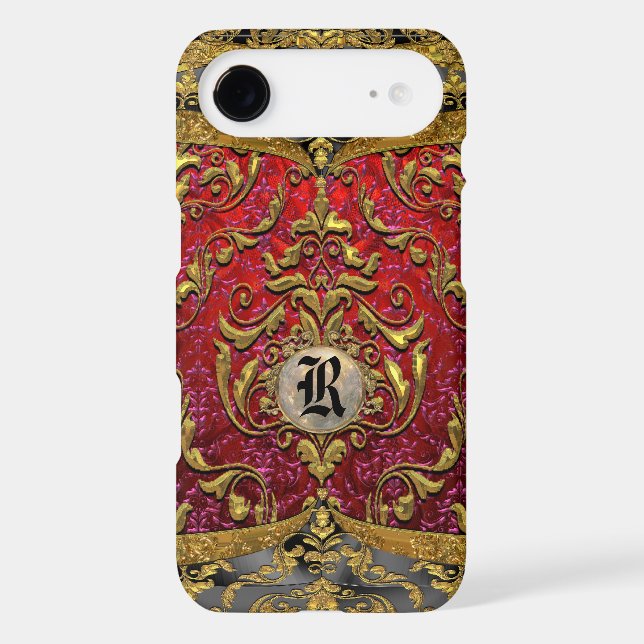 Ufaycicle Baroque Damask Monogram Case-Mate Samsung Galaxy Case (Back)