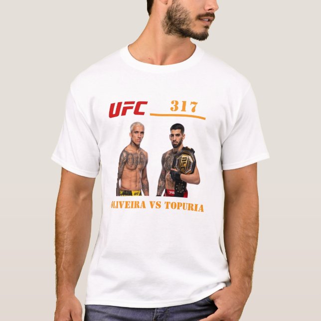 UFC 317, Oliveria vs Topuria T-Shirt (Front)