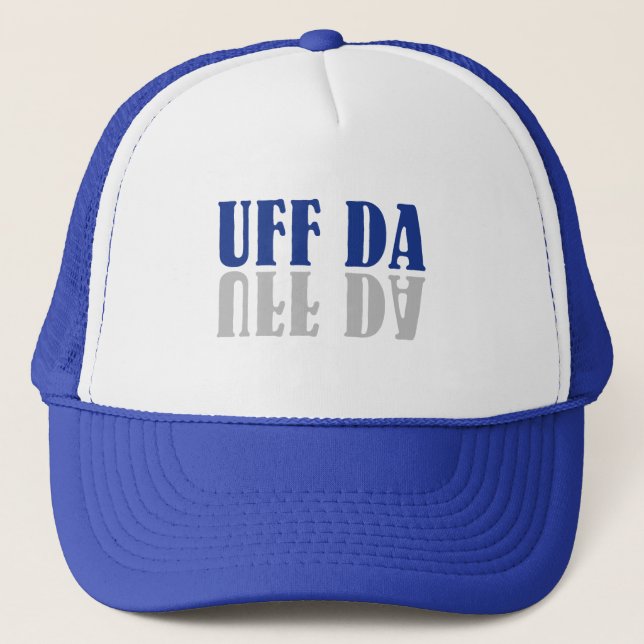 UFF DA Funny Scandinavia Trucker Hat (Front)