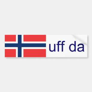Uff Da Norway Funny Norwegian Bumper Sticker