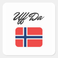 Uff Da Norwegian Flag