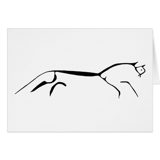 Uffington Horse card (Front Horizontal)