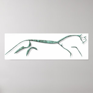 Uffington Horse Copper poster