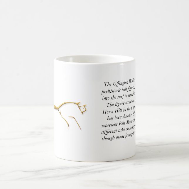 Uffington Horse gold, mug (Center)