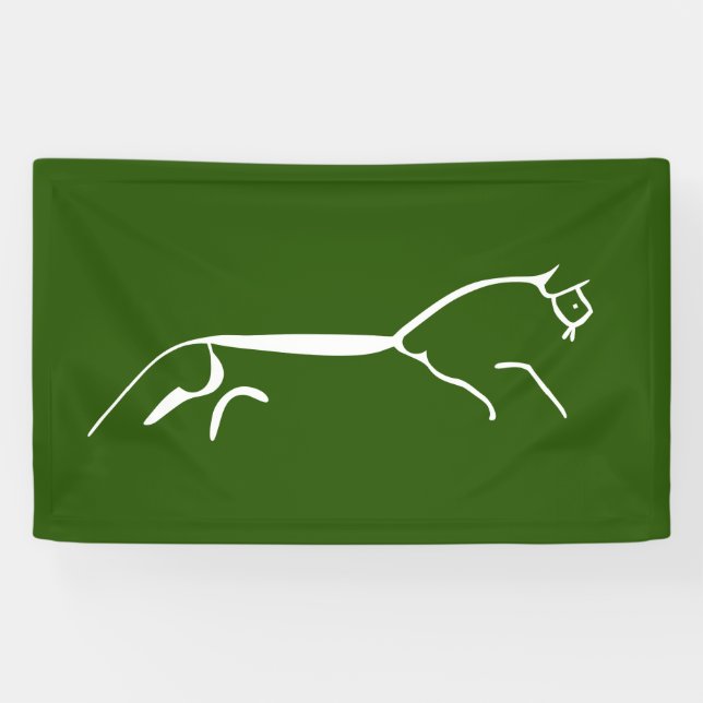Uffington white horse ancient geoglyph symbol engl banner (Horizontal)