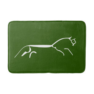 Uffington white horse ancient geoglyph symbol engl bath mat