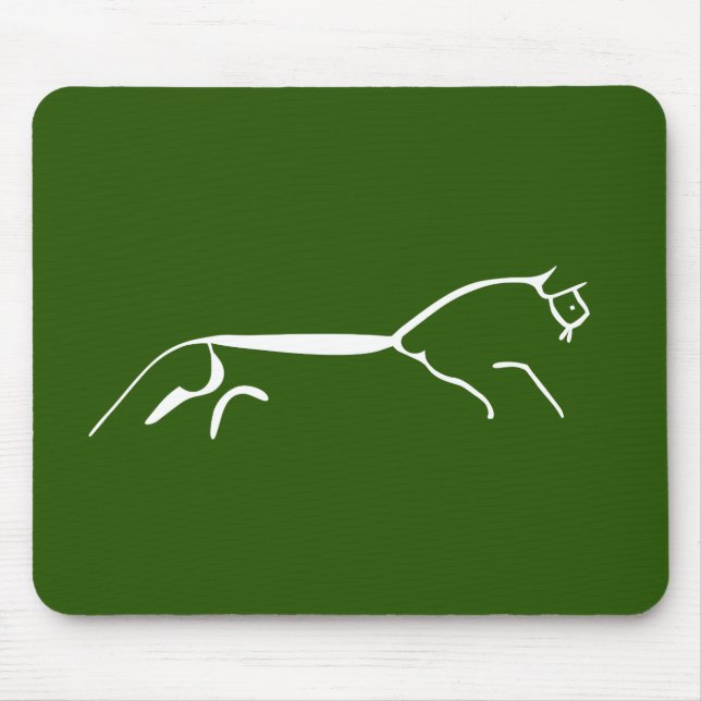 Uffington white horse ancient geoglyph symbol engl mouse mat (Front)