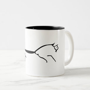Uffington white horse ancient geoglyph symbol engl Two-Tone coffee mug