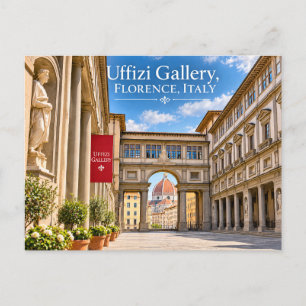 Uffizi Gallery Florence Italy Postcard