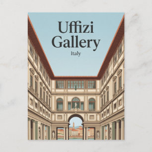 Uffizi Gallery Italy Postcard