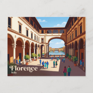 Uffizi Gallery Italy Postcard