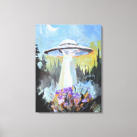 UFO Abduction Beam in Forest
