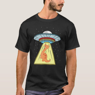 Ufo Abduction Brachiosaurus Dinosaur T-Shirt