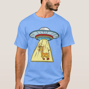 Ufo Abduction Giraffe Astronaut  T-Shirt