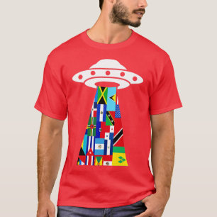 Ufo Abduction Hispanic Heritage Month Latin Countr T-Shirt