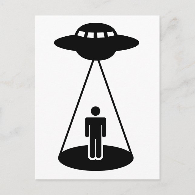 UFO Abduction Postcard (Front)