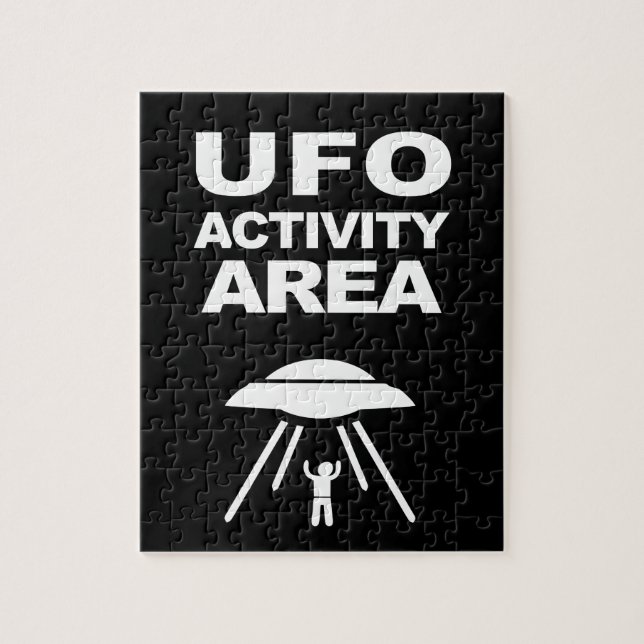 UFO activity area, geeky design Jigsaw Puzzle (Vertical)