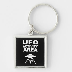 UFO activity area, geeky design Key Ring