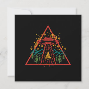 UFO Alien Abduction Aliens Mountain Nature Illumin Invitation