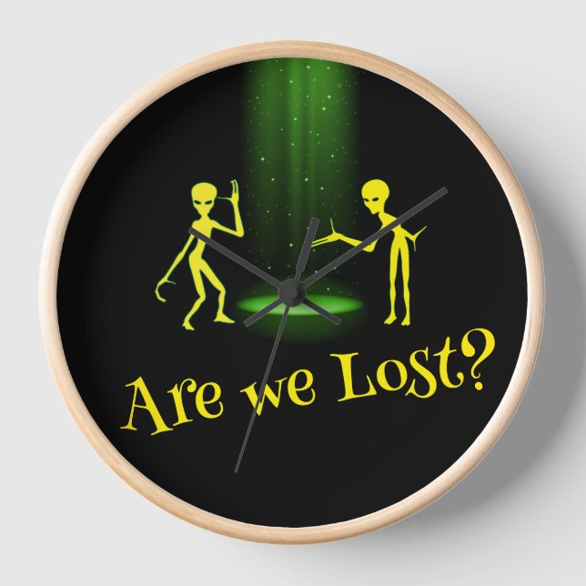 UFO Alien Abduction 👽 Are we Lost??   Clock (Front)