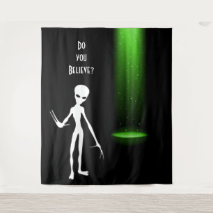 UFO Alien Abduction 👽 Do You Believe?   Tapestry