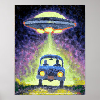 UFO Alien Abduction Poster
