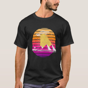 Ufo Alien Abduction Pyramids Ancient Egypt Vintage T-Shirt