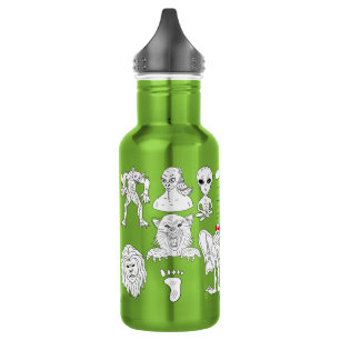 UFO, Alien, Bigfoot, Mothman, Dogman, Cryptids 532 Ml Water Bottle
