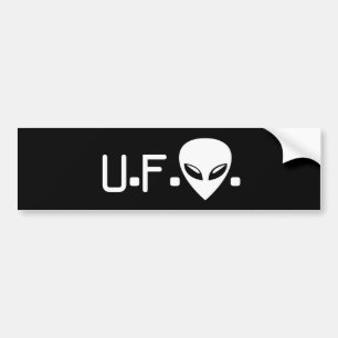 UFO Alien Bumper Sticker