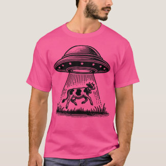 Ufo Alien Cow Abduction T-Shirt