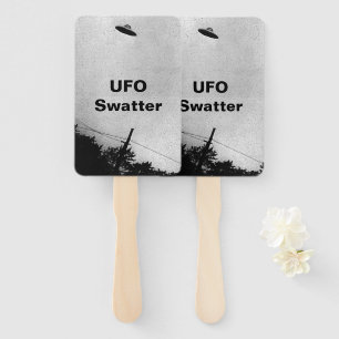 UFO Alien Extraterrestrial Spacecraft Top Secret Hand Fan