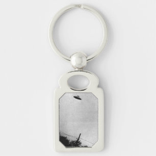 UFO Alien Extraterrestrial Spacecraft Top Secret Key Ring