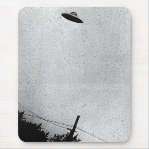 UFO Alien Extraterrestrial Spacecraft Top Secret Mouse Mat