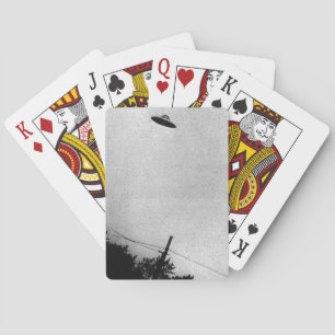 UFO Alien Extraterrestrial Spacecraft Top Secret Playing Cards