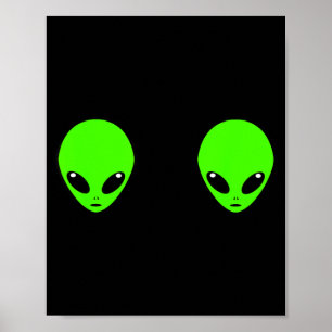 Ufo Alien Head S Bra Halloween S Costume Women Poster