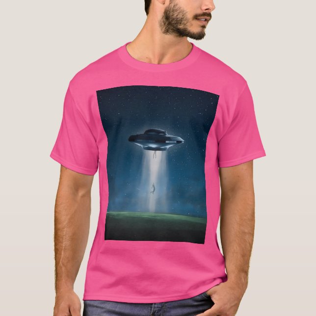 Ufo Alien Human Abduction Extraterrestrial Ancient T-Shirt (Front)