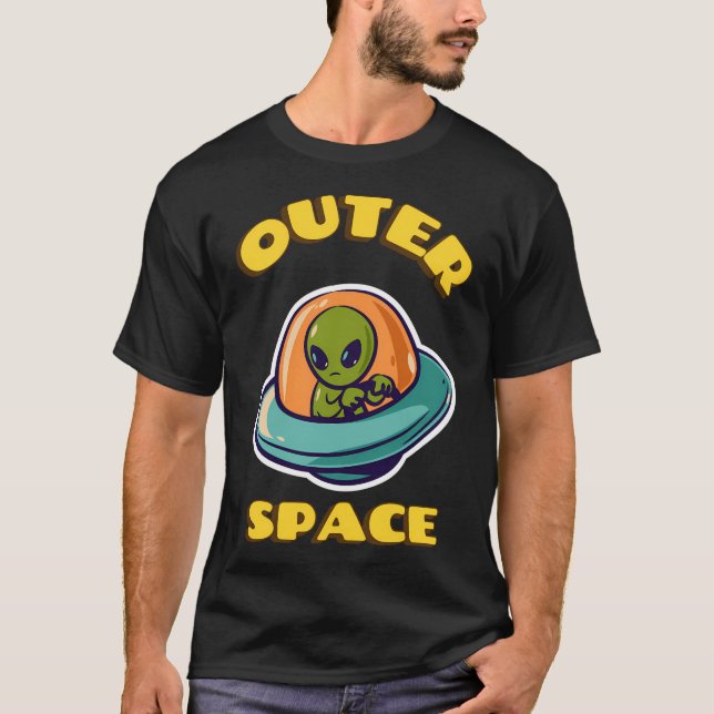 Ufo Alien Invasion Mars Outer Space T-Shirt (Front)
