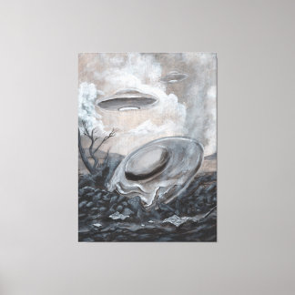 UFO, Alien, Roswell Crash Canvas Print