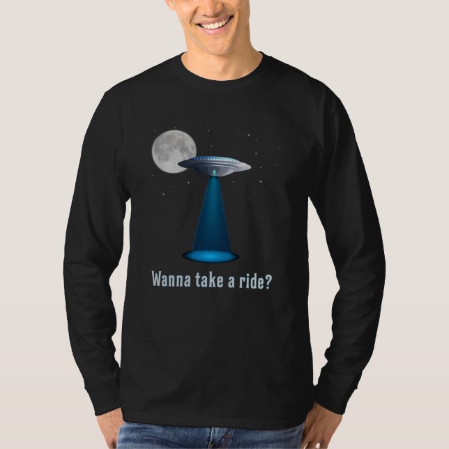 Ufo Alien Science Fiction Space Sci-Fi Funny Gift T-Shirt (Front)