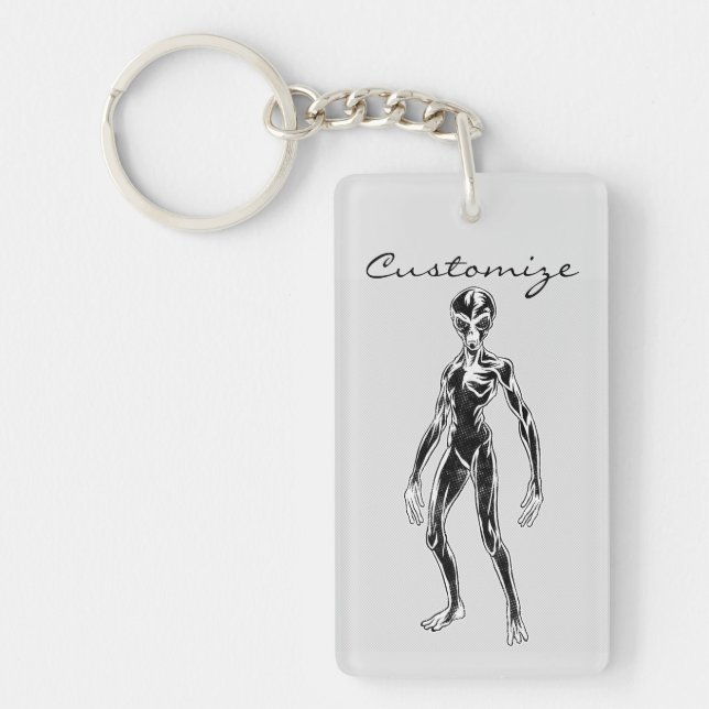 UFO Alien Thunder_Cove Key Ring (Front)