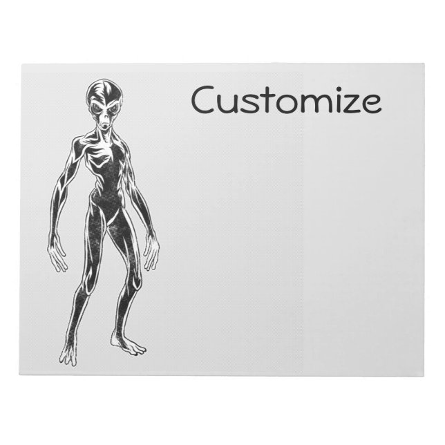 UFO Alien Thunder_Cove  Notepad (Front)