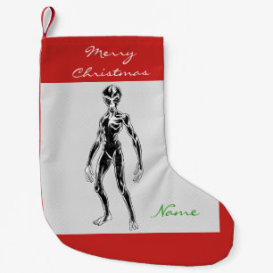UFO Alien Thunder_Cove Small Christmas Stocking
