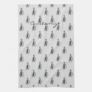 UFO Alien Thunder_Cove Tea Towel