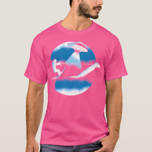 Ufo And Bigfoot Design T-Shirt