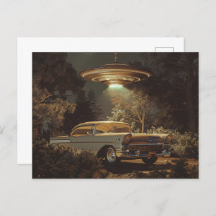 UFO and Stanley's 1956 BelAir Postcard