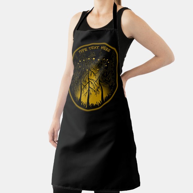 UFO Aprons Personalised Flying Saucer Gifts (Insitu)