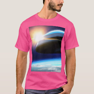 Ufo At Sunrise Concept Art T-Shirt